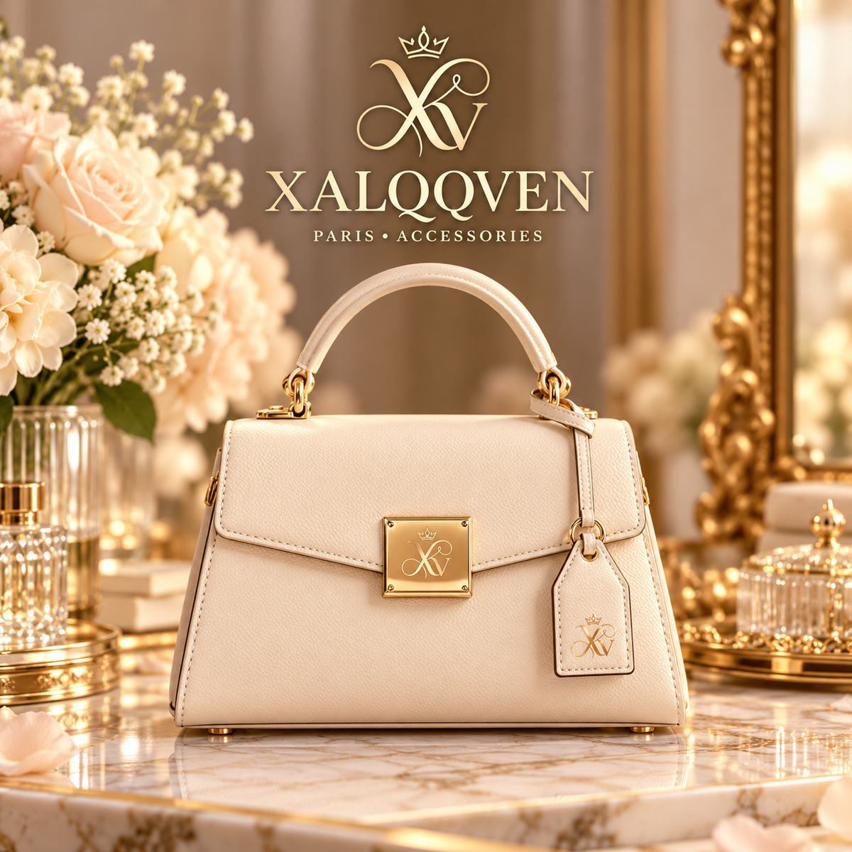 Ivory Top-Handle Satchel