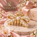 Pearl Bow Claw Clip