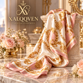Blush & Gold Printed Scarf