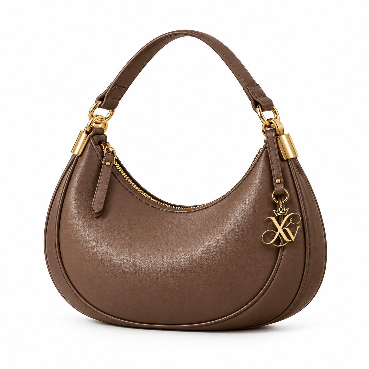Cream Crescent Shoulder Bag