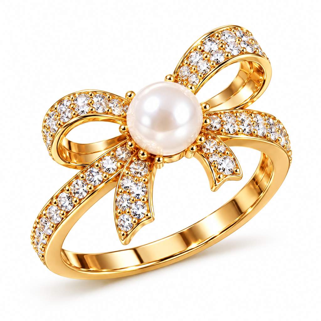 Pearl Blossom Statement Ring