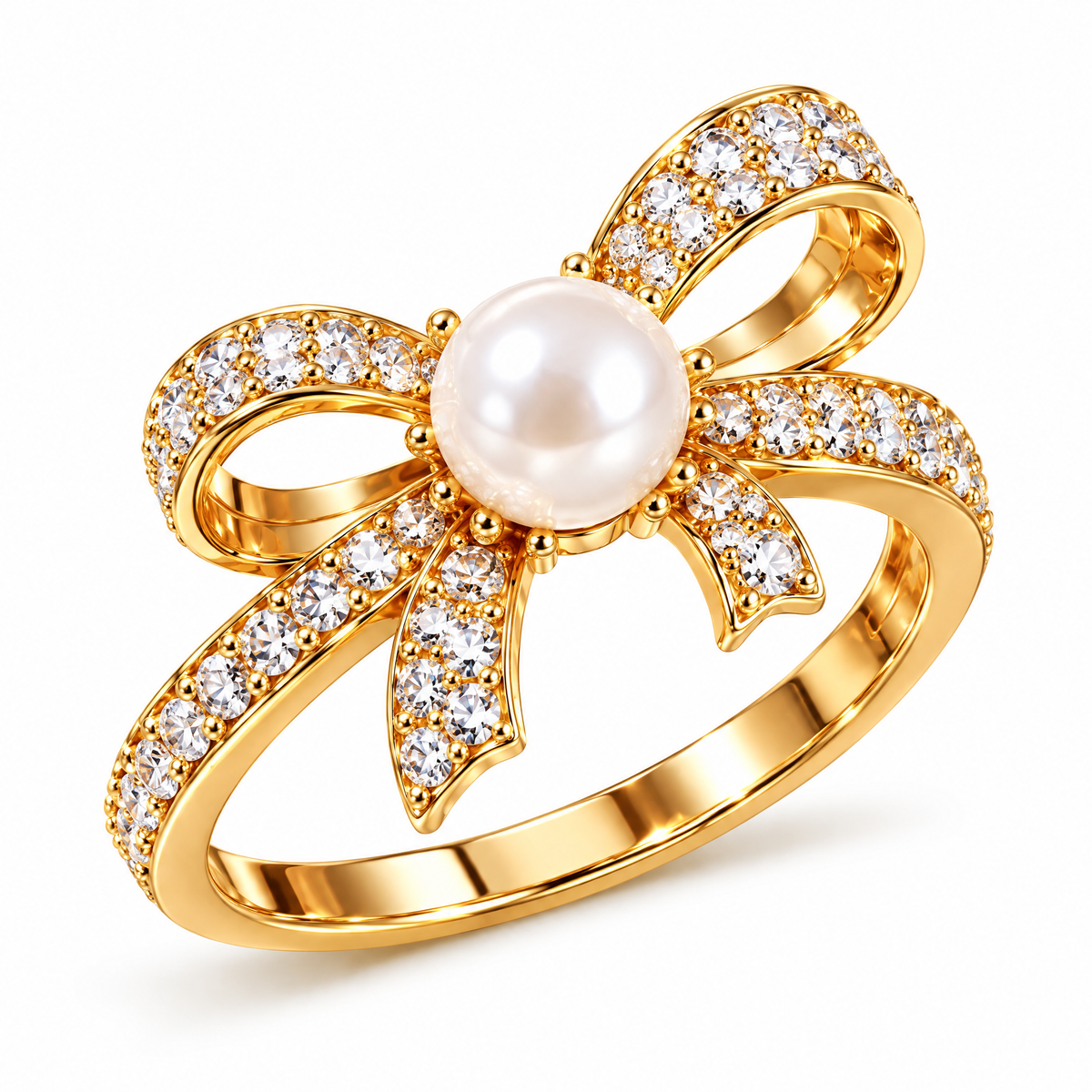 Pearl Blossom Statement Ring