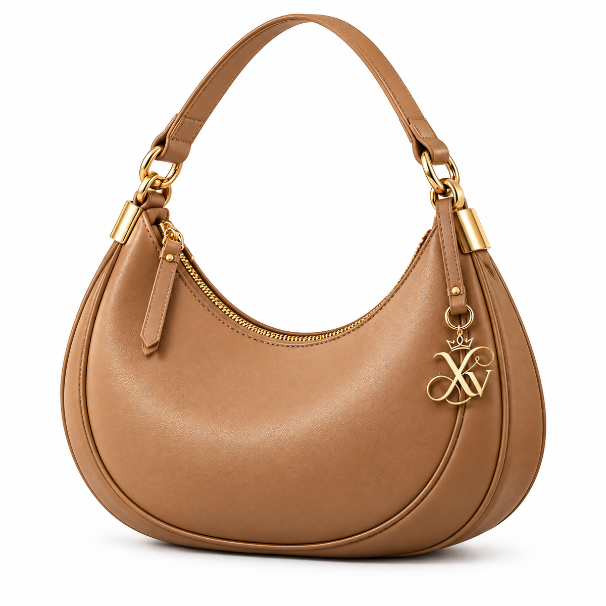 Cream Crescent Shoulder Bag