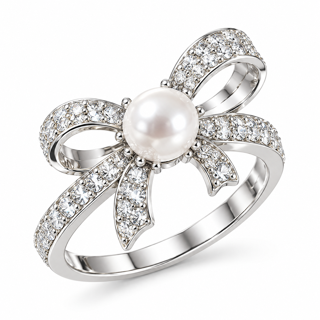 Pearl Blossom Statement Ring
